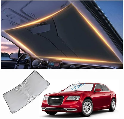Windshield Sun Shade for Chrysler 300C Front Window Shades Cover for 2010-2025 300C Windshield Sun Visor Protector Car Accessories