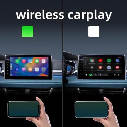 Bewinner Wired to Wireless Auto Adapter for ＆ Android, 2 in 1 Bluetooth 5.2 & 5GHz WiFi for Navigation, Music, Calls,Plug and Play