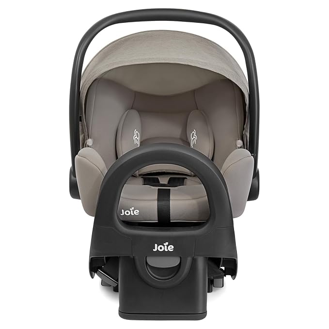 Joie Baby, Rue Lightweight Infant Car Seat & Anti-Rebound Base, Side-Impact Protection, 5-Point Harness, and UPF 50+ Canopy for Newborns and Infants (Dove)