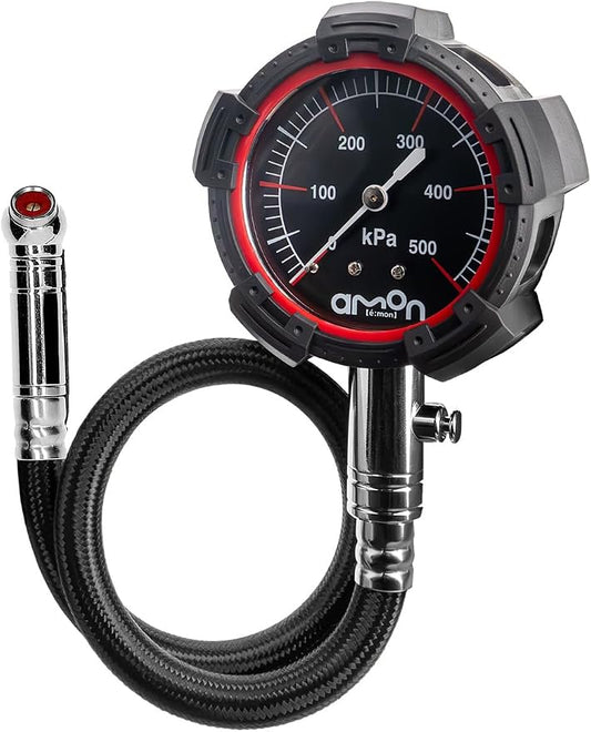 Amon Air Gauge Red/Black/Standard/Premium/With Hose/Air Pump