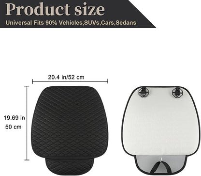 West Llama Linen Car Seat Covers,Bottom Seat Covers for Cars Include 1 Piece Front Driver Seat Pad Mat Universal Fits 90% Vehicles,SUVs,Cars,Sedans(1Piece-Black)