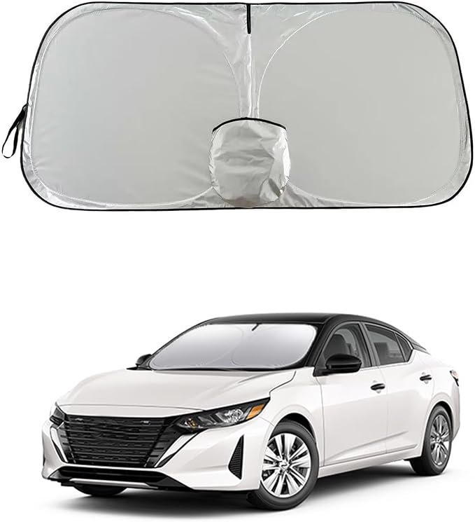 Sentra Versa Frontier Dedicated Windshield Sun Shade, Sunshade Windshield Visor for Nissan Sentra 2007-2025, Versa 2012-2025.