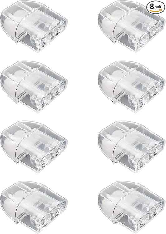 ZIMISI Deer Whistles for Vehicles, Animal Warning Whistle Devices to Avoid Collision, Deer Repellent Devices with Adhesive Tapes, Animal Alert Horn Accessories for Most Cars (8PCS/Transparent)