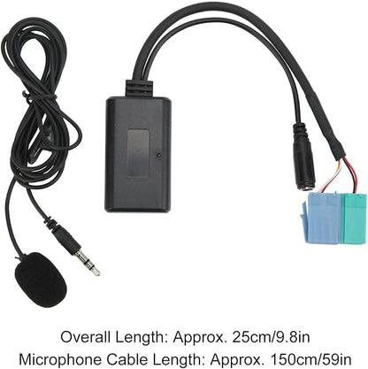 Car Wireless o Aux Input Adapter Wire,o Aux Cable Bluetooth 5.0 With Microphone Replacement For Becker Bluetooth Adapter For Becker Cdr23