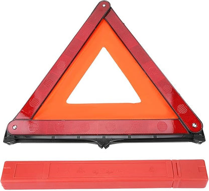 HERCHR 2 Pack Foldable Warning Reflective Triangles with Carrying Case Safety Triangles Kit Road Emergency Warning Reflector Roadside Reflective Early Board Car Stop Sign