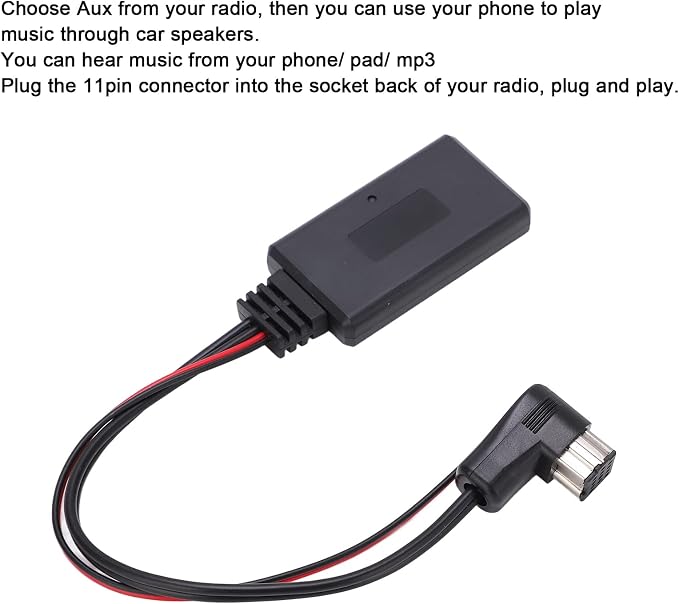 Akozon Bluetooth 5.0 Adapter, Car Bluetooth Audio Receiver Replacement for Pioneer Radio IP-Bus Input