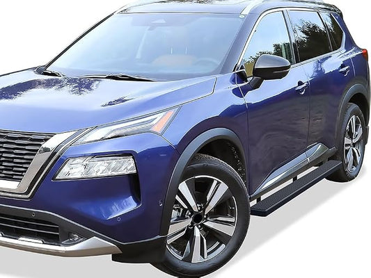 APS Running Boards 5 inches Matte Black Compatible with Nissan Rogue 2021-2026 (Exclude Models with Ground Lighting System) Stainless Steel (Side Steps Side Bars)