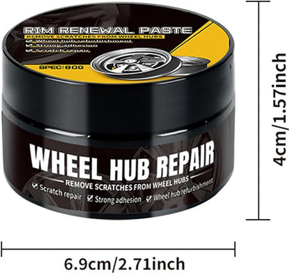 Tire and Wheel Polish – Wheel Shine Agent, Hub Cleaner | 80g High-Gloss Scratch-Resistant Restorer for Auto Detailing, RVs, Motorcycles, Trucks, Marine Vehicles, and ATV Rims