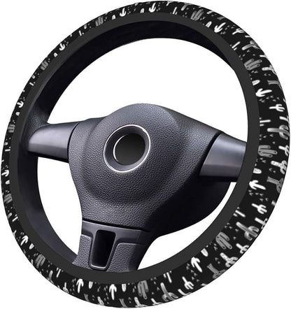 Fun Western Cactus Steering Wheel Covers Non Slip Neoprene Wheel Protector Universal 15 inch for Car Accessories