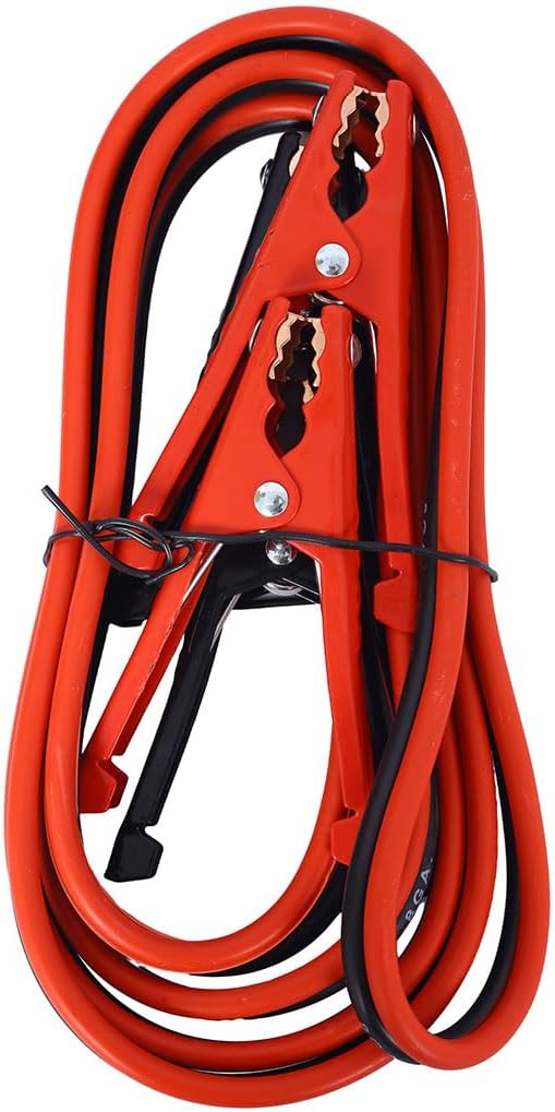 Car Emergency Kit, Jumper Cables, Tow Strap, Flashlight, Gloves, Portable Air Compressor, Roadside Assistance Emergency Kit for Cars & Trucks
