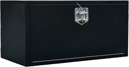 30" Underbody Truck Tool Box, Heavy Duty Steel Underbody Toolbox with T-Handle Lock & Weatherproof Seal, Lockable Truck Trailer Tool Box for Pickup, Flatbed, RV, Van, Utility Tractor - 30 x 18 x 18