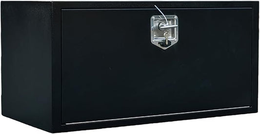36" Underbody Truck Tool Box, Heavy Duty Steel Underbody Toolbox with T-Handle Lock & Weatherproof Seal, Lockable Truck Trailer Tool Box for Pickup, Flatbed, RV, Van, Utility Tractor - 36 x 18 x 18