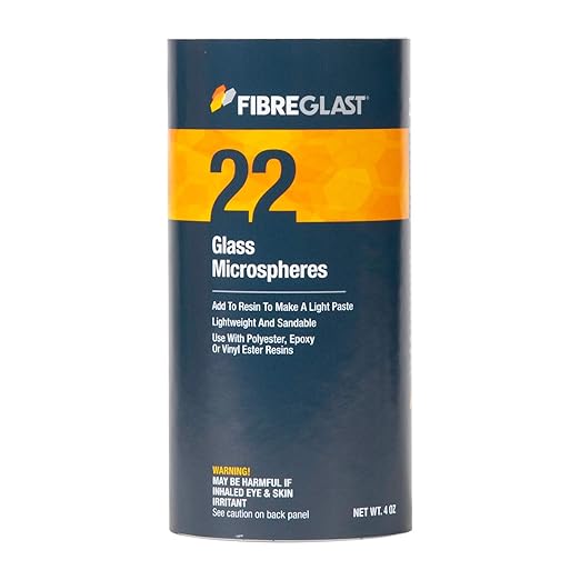 Fibre Glast Fiberglass Microspheres – Bond Putty & Whipped Filler Paste for Surface Repairs – Car, Auto, Boat & Forged Parts - Mix with Epoxy, Vinyl Ester, or Polyester Resin, Dries Clear, 4 Oz