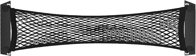 BestEvMod Cargo Mesh Net for Pickup Truck Bed Compatible with Tesla Cybertruck 2026 2025 2024 Accessories Mesh Extra Strong Hook Stretchable Trunk Cargo Organizer (Frunk Net)