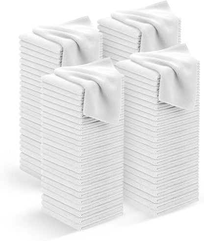 Avalon Towels Microfiber Cleaning Cloths (Value Pack of 100) - Size 12 x 12 Inches, Highly Absorbent Cleaning Rags, Lint Free, Reusable and Washable, Microfiber Towels for Cars