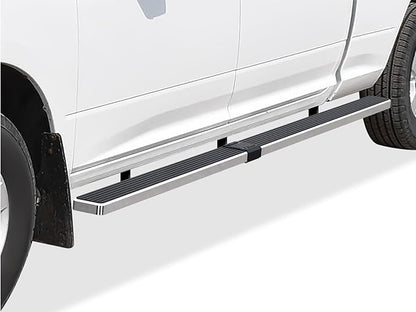 APS (Silver 5in Wheel to Wheel 304 Stainless Steel) Running Boards Nerf Bars Side Steps Compatible with Ram 1500 2009-2018 Crew Cab 6.5ft Bed & Ram 2500 3500 2010-2026
