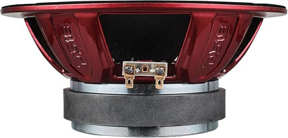 DS18 PRO-X8.4BM Loudspeaker - 8", Midrange, Red Aluminum Bullet, 550W Max, 275W RMS, 4 Ohms - Premium Quality Audio Door Speakers for Car or Truck Stereo Sound System (1 Speaker)