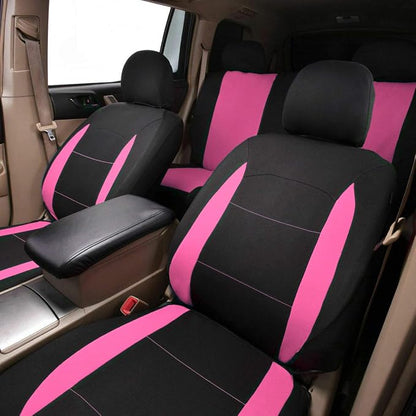 Flying Banner Car Seat Covers Front Seats Rear Bench Polyester car seat Protectors Easy installations Rear Bench Split Classic Man Lady Truck