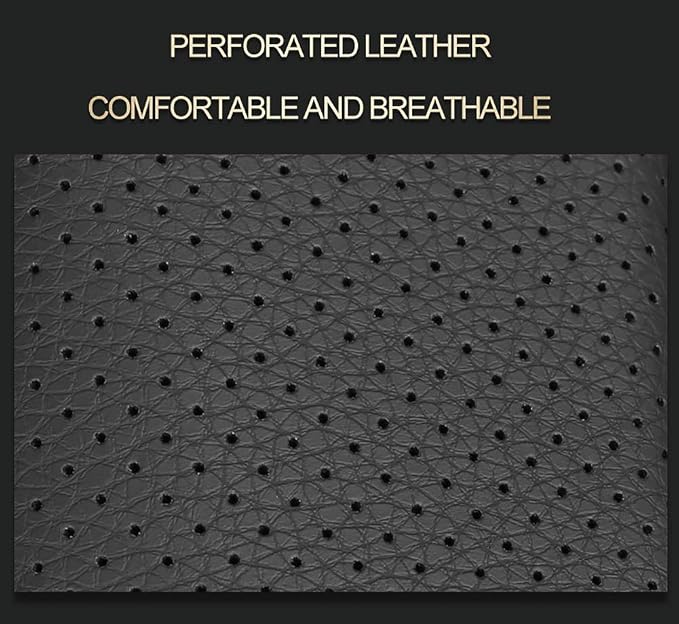 EKR Rav4 Seat Covers Custom Fit for Toyota Rav4 2016 2017 2018(Hybrid) LE,SE,XLE,Limited, Leather Car Seat Cover Full Set for SUV,Faux Leather(Black/Gray)