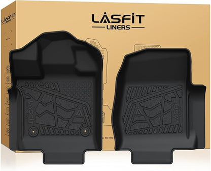 LASFIT Floor Mats for 2015-2026 Ford F-150 Regular Cab Bucket-Seat Carpet Floor, Ford F150 Standard Cab All Weather Portector TPE Waterproof Truck Liners-Not Fit Regular Cab/Super Cab/Vinyl Floor