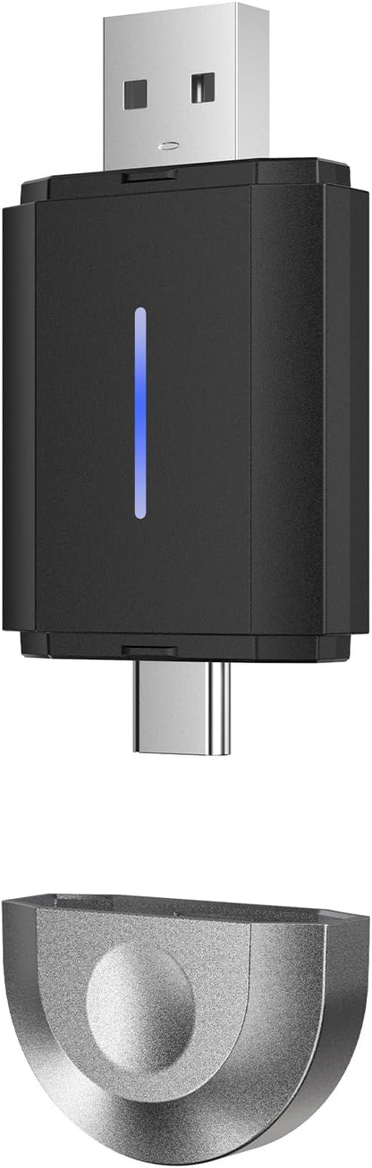 Master Cables 2 in 1 Wireless Carplay Adapter for Apple CarPlay & Android Auto, USB A & USB C Dongle Converts Wired to Wireless, Compatible with Cars from 2016, Plug & Play