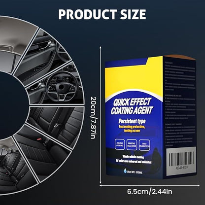 Advanced Car Quick-acting Coating Agent Spray, 2026 New Quick Effect Coating Agent for Car Paint Care Advanced Hydrophobic Nano Ceramic Wax for Vehicles Shine (3PCS)