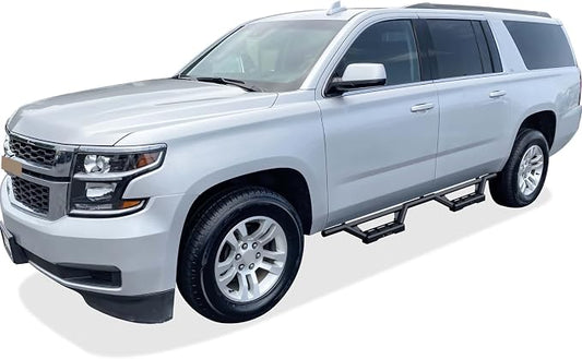 APS Drop Steps Running Boards Compatible with Suburban Yukon XL 2005-2020 (Exclude Z71 Hybrid) & Avalanche 03-13 (Without Body Cladding) | Stainless Steel Side Steps | 5-Year Warranty