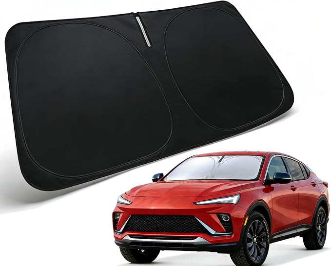Windshield Sun Shade for 2024 2025 2026 Buick Envista Accessories, Car Front Window Sun Visor Protector & Heat Shield | 240T Sunshade Protection Blocks UV Rays Keep Your Car Cooler
