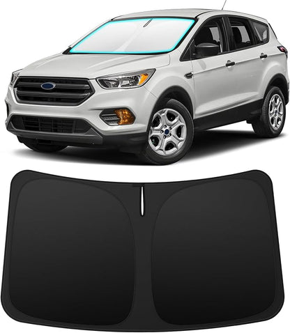INSAUTO Custom Fit Windshield Sun Shade Accessories for Ford Escape 2013-2019, Foldable Front Window Sunshade, UV & Heat Reflector, Keeps Interior Cool, Includes Storage Bag