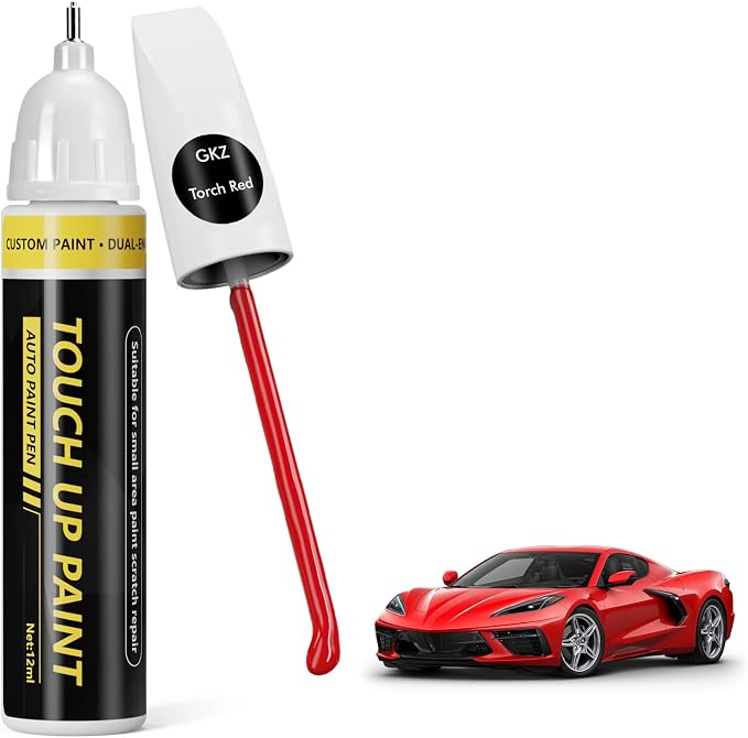 (Torch Red (GKZ) Car Touch Up Paint for GMC, Car Paint Scratch Repair Kit, Quick & Easy Solution, 2 in 1 Scratch Remover Pen with Color-Matched