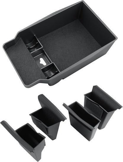 CDEFG 5Pcs for 2026 Mazda CX5 Center Console Organizer for 2026 Mazda CX-5 (S/Select/Preferred/Premium/Premium Plus) Accessory Door Handle Pocket Trash Can Storage Box