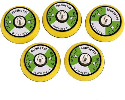 5Pcs 2-Inch Dual-Action Hook & Loop Polishing Pad, M6 Thread | 15,000 RPM