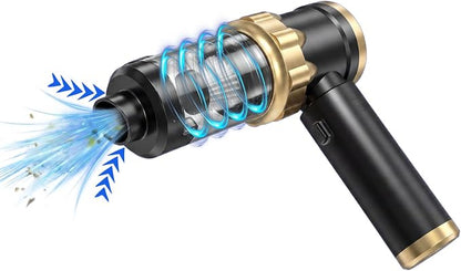 Cordless Handheld Vacuum Cleaner, Rechargeable Portable Car Vacuum with LED Light, 2 HEPA Filters & Multi-Nozzles, High Power Wet/Dry Vacuum for Car, Home, Pet Hair