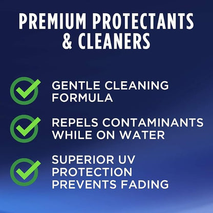 303 (30213-6PK) Marine Quick Wax - Quick And Easy Spray On Wax - 90 Days Of Protection - Provides a Slick, Protective, Glossy Shine - Use On Wet Or Dry Surfaces - Carnauba Wax, 32 fl. oz. 6 Pack