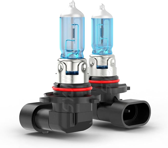 Upgraded Halogen Headlight Bulbs Compatible for GMC Sierra 1500 2500 3500 1999 2000 2001 2002 2003 2004 2005 2006, 9005 9006 High Low Beam, 6000K White, 300% Brightness, Plug n Play, 4-Pack