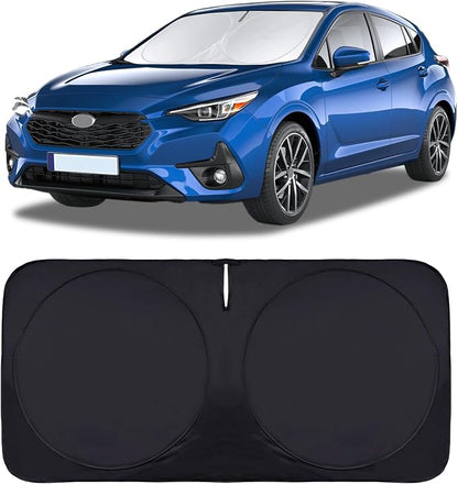 INSAUTO for Subaru Impreza Windshield Sun Shade Fit for Crosstrek Baja XV Crosstrek 2012-2025 Foldable Sunshade Car Sun Visor Cover Protector 210T Reflective Shade Blocks UV Rays Car Accessories L
