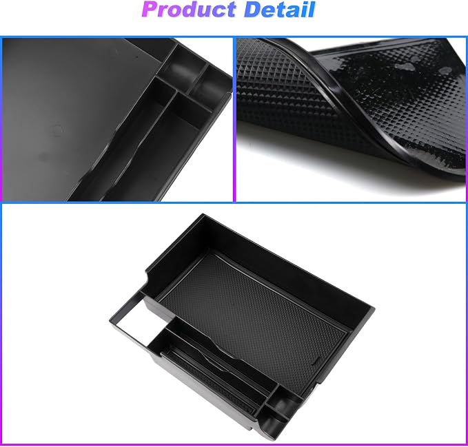 SXCY for 2023 2024 2025 2026 Ford Explorer Center Console Organizer for Ford Explorer 2020-2026 Accessories for 2023-2026 FordExplorer Console Organizer 2025 2026 Explorer Accessories(Black)