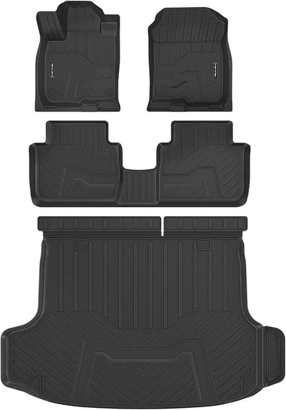 Floor Mats & Cargo Liner for 2023-2025 2026 Honda HR-V All Weather Protection TPE Rubber Floor Liners & Trunk Mat for Honda HRV 2026 Accessories, Odorless Anti-Slip, Black