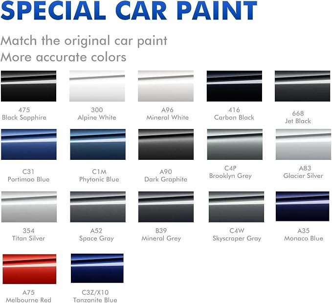 A75 Melbourne Red Touch Up Paint Compatible with BMW, DIY Car Paint Scratch Repair, Quick & Easy Fix Automotive Scratch Repair for X3/X5/X6/2/3/4/6 Series/M3/i3/Z4/B6/XM