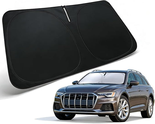Windshield Sun Shade for 2019-2026 Audi A6 Accessories, | Front Window Sun Visor Protector & Heat Shield, 240T Sunshade Protection Blocks UV Rays, Car Accessories