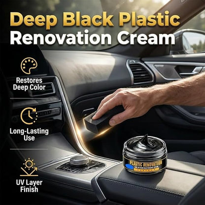 Tire Coating Paste, 2026 New Car Maintenance Cream for Tire Dashboard Seats, Upgraded Car Trim Renewal for Interior Exterior Renovation, Powerful Auto Detailing Cream for Car Owners (2Pcs)