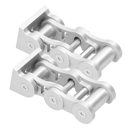 Hood Latches Kit Durable Secure Locking System for JK 2 Door & Unlimited 4 Door 2007‑2017 Off Roading Enthusiasts (Silver)