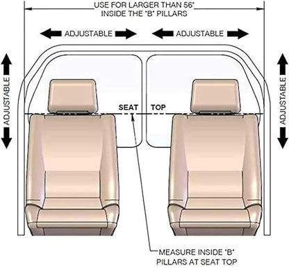 Car Taxi Partition Sneeze Guard, Transparent Plexiglass Barrier with Hook and Loop Strap Acrylic Partition Isolation Protective Shield