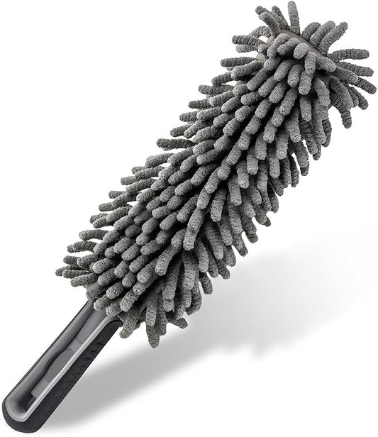 Povtii Car Duster Interior - Lint-Free Microfiber Cleaning With Comfortable Handle, Reusable & Washable for Auto Exterior Interior Home Office, Car Accessories