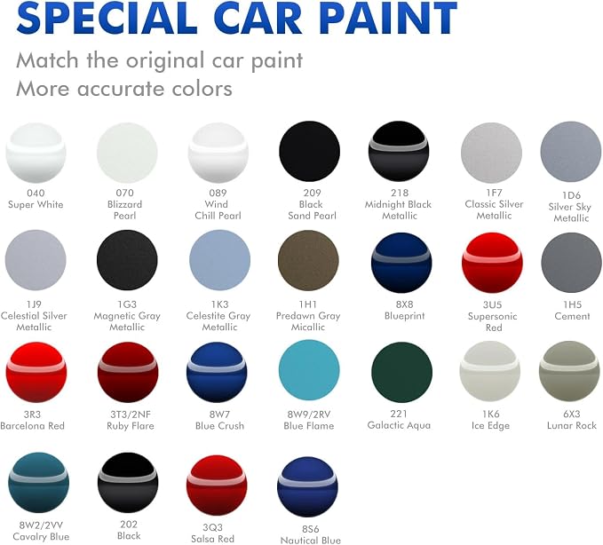 8S6 Nautical Blue Touch Up Paint for Toyota, DIY Car Paint Scratch Repair Kit, Automotive Paints, Quick & Easy Fix Scratch Repair for RAV4/Highlander/Corolla/Tacoma/Prius/Tundra/4Runner/Yaris