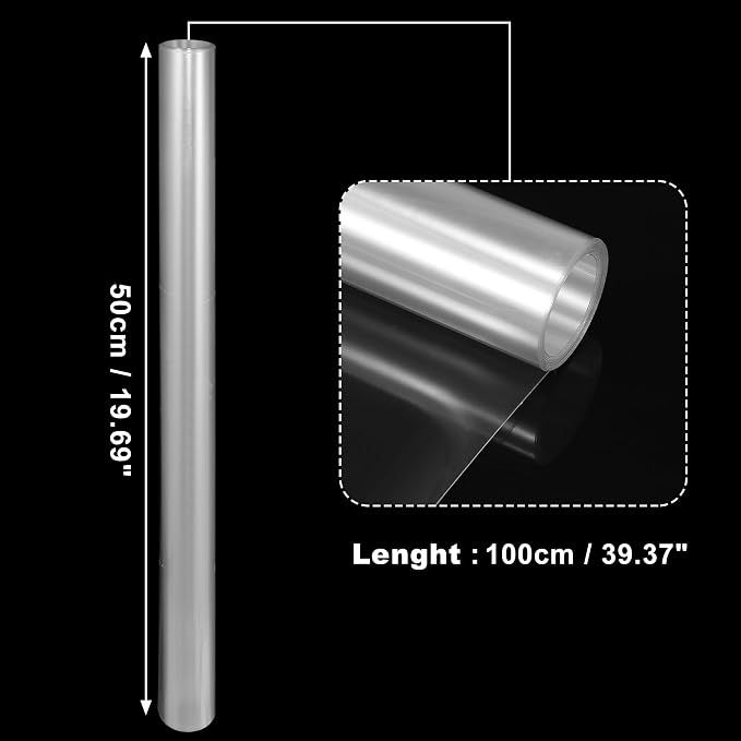 X AUTOHAUX Clear Vinyl Wrap Sheet Car Paint Protection Film Cover Decal Scratch Resistant Self Adhesive Sticker Universal 20"x39"