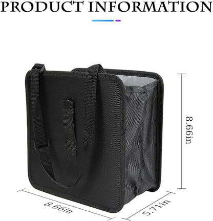 XINLIYA Foldable Car Trash Can, Hanging Waterproof Leakproof Trash Can Storage Bag for Car with Large Capacity, Car Interior Accessories (Small)