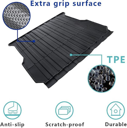 BestEvMod for Rivian R1T Truck Bed Mat Liner Foldable Accessories Pickup Heavyweight Bed Mat All-Weather Protection Compatible with Rivian R1T 2026 2025 2024 2023 2022 Accessories