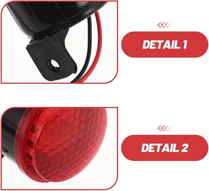 4pcs Vehicle Pa Speaker System with Smart Activation High Decibel Emergency Alarm Siren Horn for Trucks and Cars Heavy-duty Outdoor Security Sound Alert Accessories