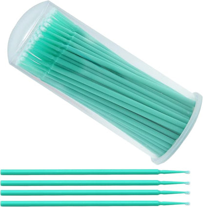 Touch Up Paint Brushes for Automotive Paint Chip Repair Disposable Micro Applicators-100 Pieces Green